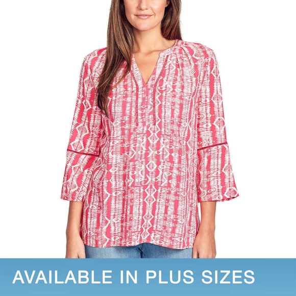 Gloria Vanderbilt Ladies/' V-Neck Embroidered Top Variety NWT